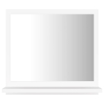 Specchio da Bagno Bianco 40x10,5x37 cm in Legno Multistrato