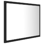 Specchio da Bagno a LED Grigio 60x8,5x37 cm in Acrilico