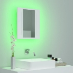 Specchio da Bagno con LED Bianco 40x12x45 cm in Acrilico