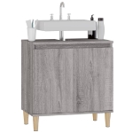 Mobile Lavabo Grigio Sonoma 58x33x60 cm in Legno Multistrato