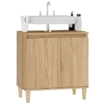 Mobile Lavabo Rovere Sonoma 58x33x60 cm in Legno Multistrato