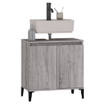 Mobile Lavabo Grigio Sonoma 58x33x60 cm in Legno Multistrato