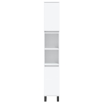 Armadietto da Bagno Bianco 30x30x190 cm in Legno Multistrato