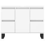 Mobile da Bagno Bianco 80x33x60 cm in Legno Multistrato