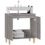 Mobile Lavabo Grigio Sonoma 58x33x60 cm in Legno Multistrato