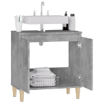 Mobile Lavabo Grigio Cemento 58x33x60 cm in Legno Multistrato