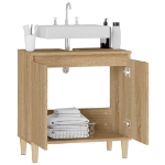 Mobile Lavabo Rovere Sonoma 58x33x60 cm in Legno Multistrato