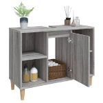 Mobile Lavabo Grigio Sonoma 80x33x60 cm in Legno Multistrato