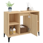 Mobile Lavabo Rovere Sonoma 80x33x60 cm in Legno Multistrato