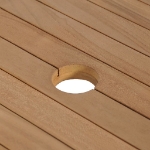 Armadietto da Bagno in Legno di Teak con Lavabi in Marmo Crema