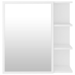 Armadietto a Specchio Bianco 62,5x20,5x64 cm Legno Multistrato