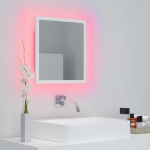 Specchio da Bagno con LED Bianco 40x8,5x37 cm in Acrilico