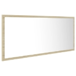 Specchio da Bagno LED Rovere Sonoma 100x8,5x37 cm in Acrilico