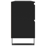 Mobile da Bagno Nero 80x33x60 cm in Legno Multistrato