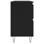 Mobile da Bagno Nero 80x33x60 cm in Legno Multistrato