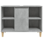 Mobile Lavabo Grigio Cemento 80x33x60 cm in Legno Multistrato