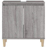 Mobile Lavabo Grigio Sonoma 58x33x60 cm in Legno Multistrato