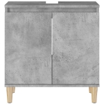 Mobile Lavabo Grigio Cemento 58x33x60 cm in Legno Multistrato