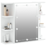Mobile a Specchio con LED Bianco 70x16,5x60 cm