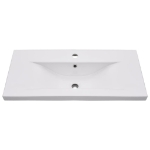 Lavabo da Incasso 81x39,5x18,5 cm in Ceramica Bianco