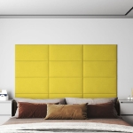 Pannelli Murali 12 pz Giallo chiaro 60x30 cm in Tessuto 2,16 m²