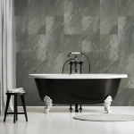 Grosfillex Piastrella Murale Gx Wall+ 11pz Pietra 30x60cm Grigio Scuro