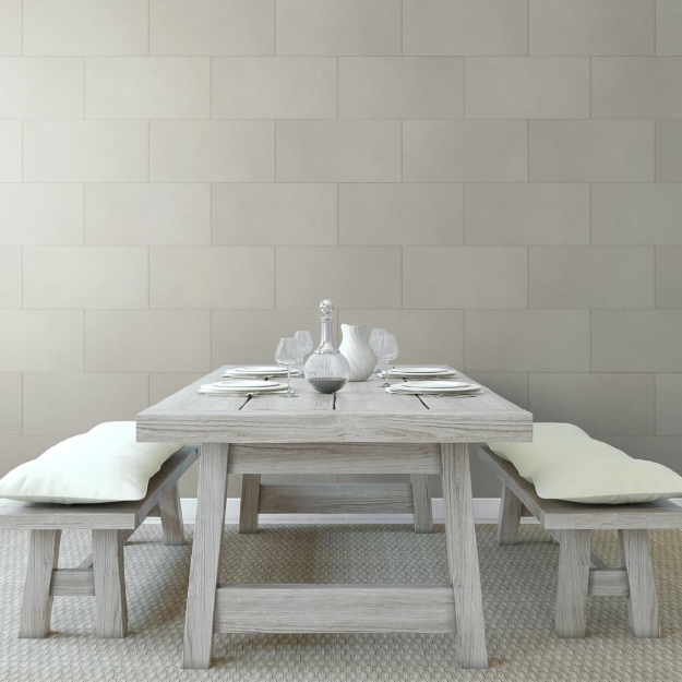 Grosfillex Piastrelle Muro Gx Wall+ 11 pz Gemma 30x60 cm Grigio Chiaro