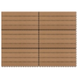 Piastrelle per Decking in WPC 6 pz 60x30 cm 1,08 m² Marrone