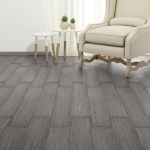 Listoni Pavimento Autoadesivi PVC 5,21 m² 2 mm Grigio Scuro