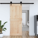 Porta 85x210 cm in Legno Massello di Pino