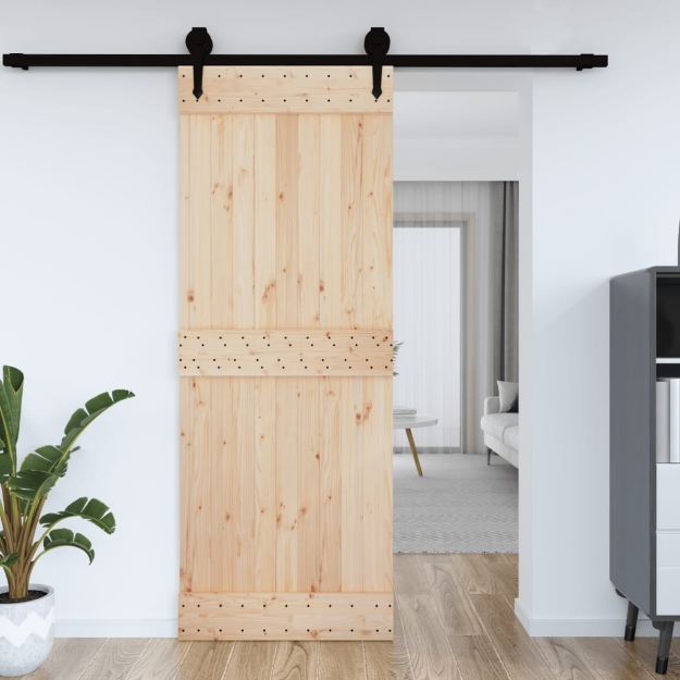 Porta 85x210 cm in Legno Massello di Pino