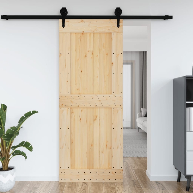 Porta 90x210 cm in Legno Massello di Pino