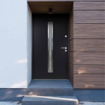 Porta Ingresso Antracite 90x200 cm in Alluminio