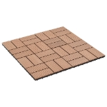 Piastrelle per Decking in WPC 11 pz 30x30cm 1mq Marrone