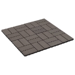 Piastrelle per Decking in WPC 11 pz 30x30cm 1mq Marrone Scuro