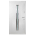 Porta Ingresso Bianca 90x200 cm in Alluminio