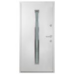Porta Ingresso Bianca 110x207,5 cm in Alluminio