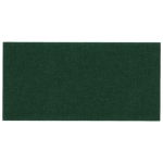 Pannelli Murali 12 pz Verde Scuro 30x15 cm Tessuto 0,54 m²