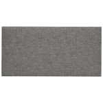 Pannelli Murali 12 pz Grigio Chiaro 30x15 cm Tessuto 0,54 m²