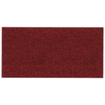 Pannelli Murali 12 pz Rosso Vino 60x30 cm in Tessuto 2,16 m²