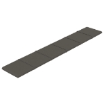 Pannelli Murali 12 pz Grigio Scuro 90x15 cm Velluto 1,62 m²