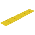 Pannelli Murali 12 pz Giallo chiaro 90x15 cm Tessuto 1,62 m²