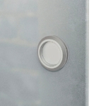 Porta Scorrevole in Vetro e Alluminio 178 cm Argento