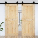 Porta 95x210 cm in Legno Massello di Pino