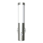 Lampioncini in acciaio inox, sensore di movimento,2 x 60w