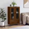 Credenza Rovere Marrone 69,5x31x115 cm in Legno Multistrato