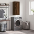 Mobile a Parete Rovere Marrone 34,5x34x90 cm Legno Multistrato