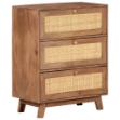 Credenza 61x35x76 cm in Legno Massello di Mango