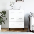 Credenza 69,5x34x90 cm in Legno Multistrato Bianco Lucido