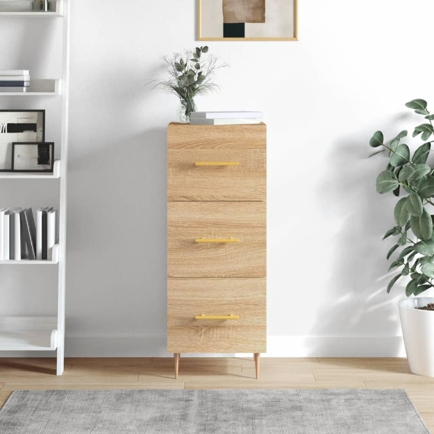 Credenza Rovere Sonoma 34,5x34x90 cm in Legno Multistrato